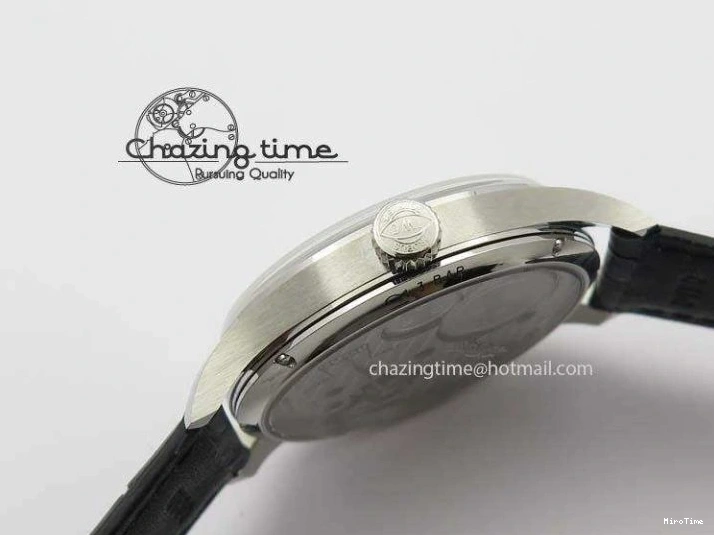 MIROTIME 0127 Effortless Portuguese IW544404 SS White Dial On Black Leather Strap A 7257